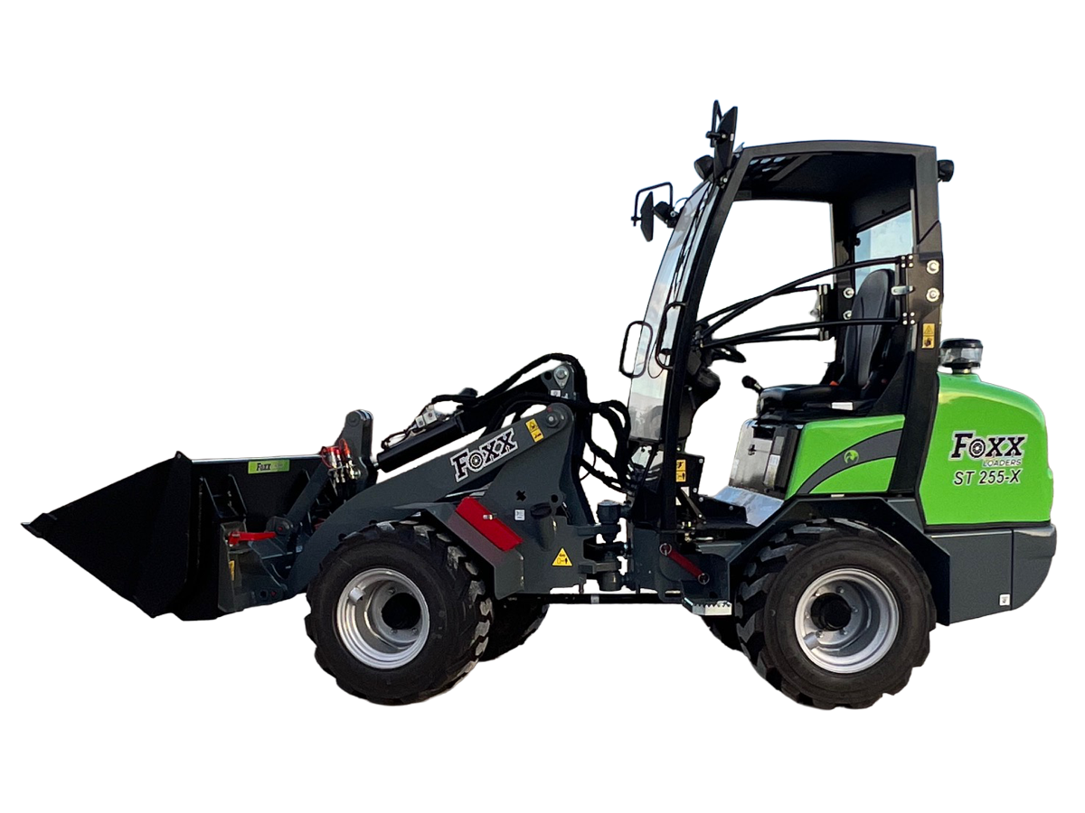 Foxx Loaders ST255-X Compact Wheel Loader, All Steel Construction, 33 HP Engine