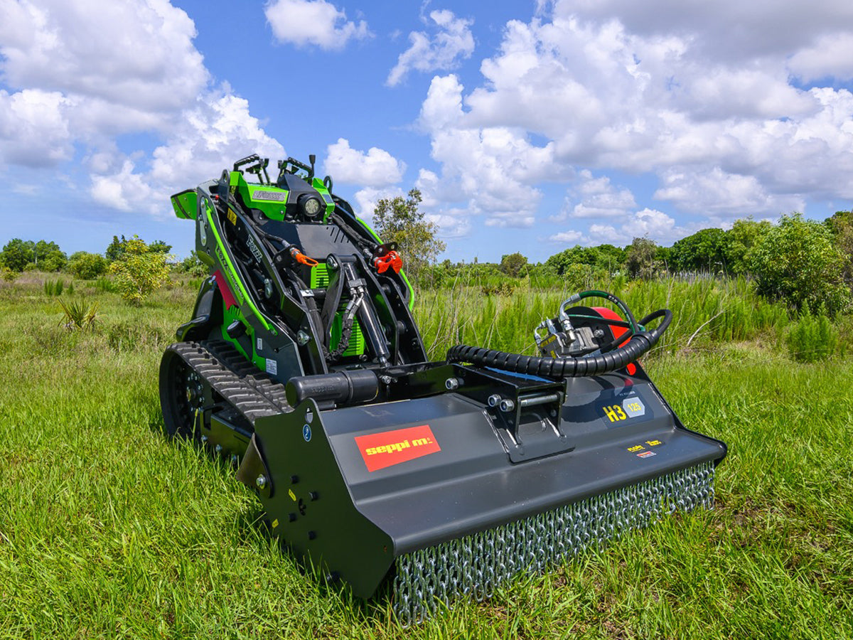 Foxx Loaders T125 Mini Track Loader, All-Steel Construction, 25 HP Engine
