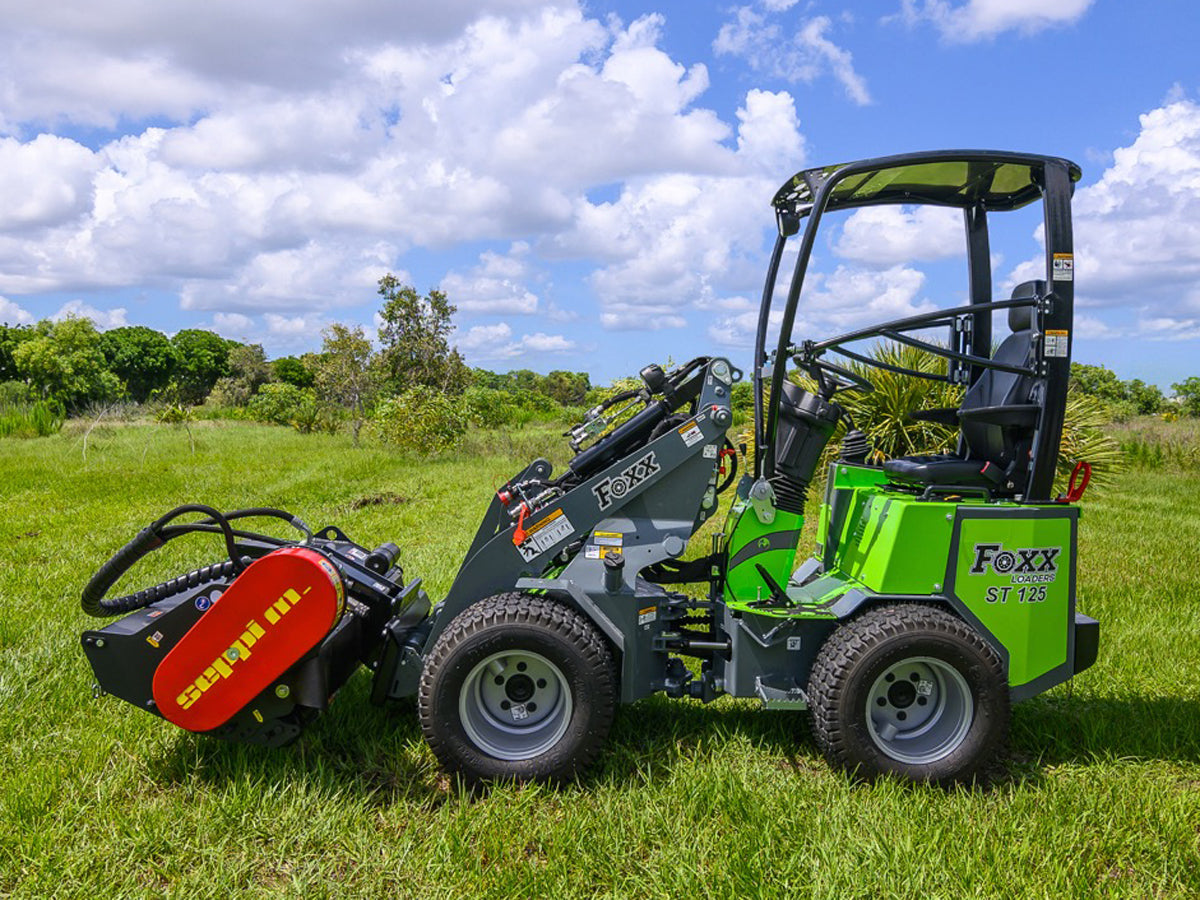 Foxx Loaders ST125-TR Compact Wheel Loader Telescopic Reach, All-Steel Construction, 25 HP Engine