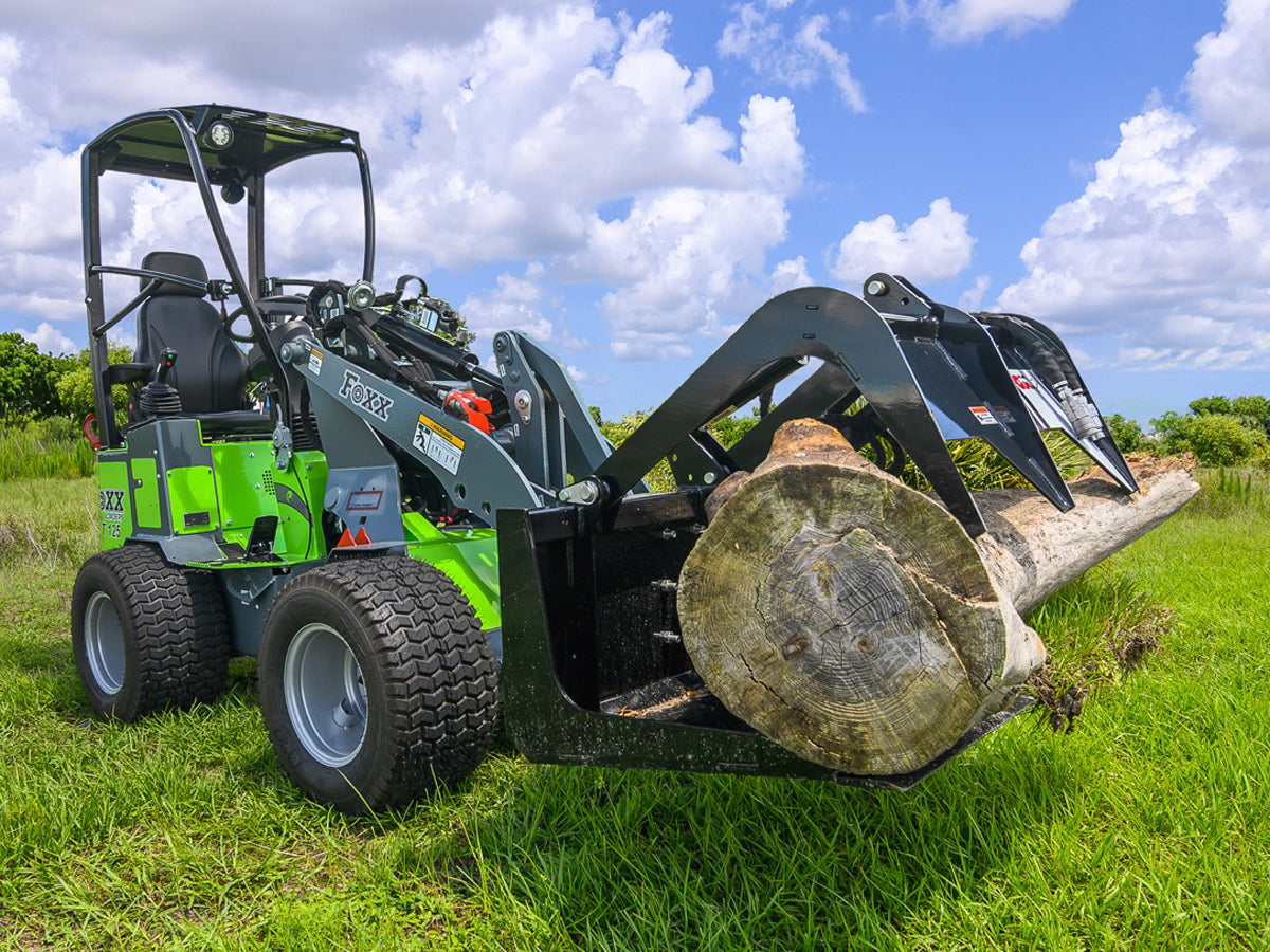 Foxx Loaders ST125-TR Compact Wheel Loader Telescopic Reach, All-Steel Construction, 25 HP Engine