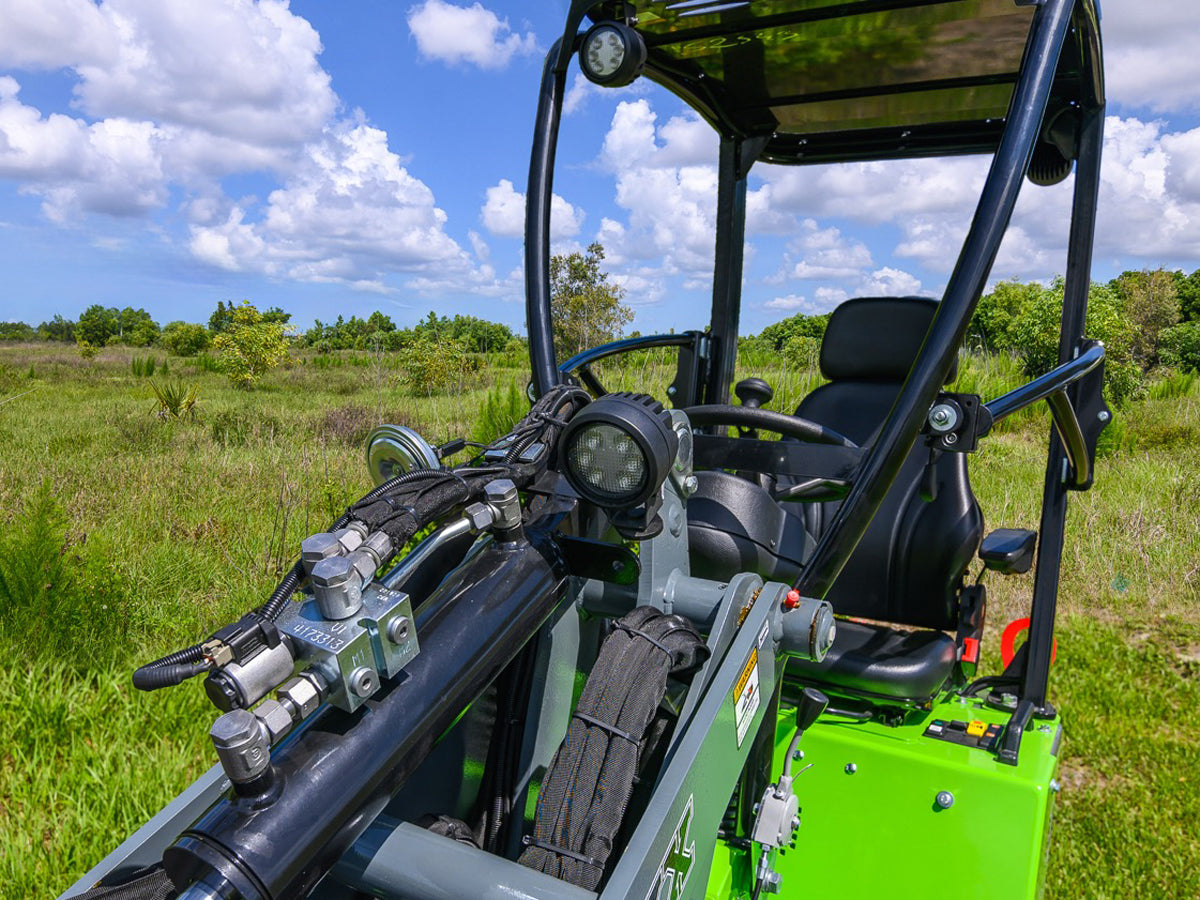 Foxx Loaders ST125-TR Compact Wheel Loader Telescopic Reach, All-Steel Construction, 25 HP Engine