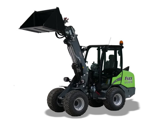 Foxx Loaders ST 275-TR CAB Pro Attach   50 HP Kubota w/ 59" Dirt Bucket