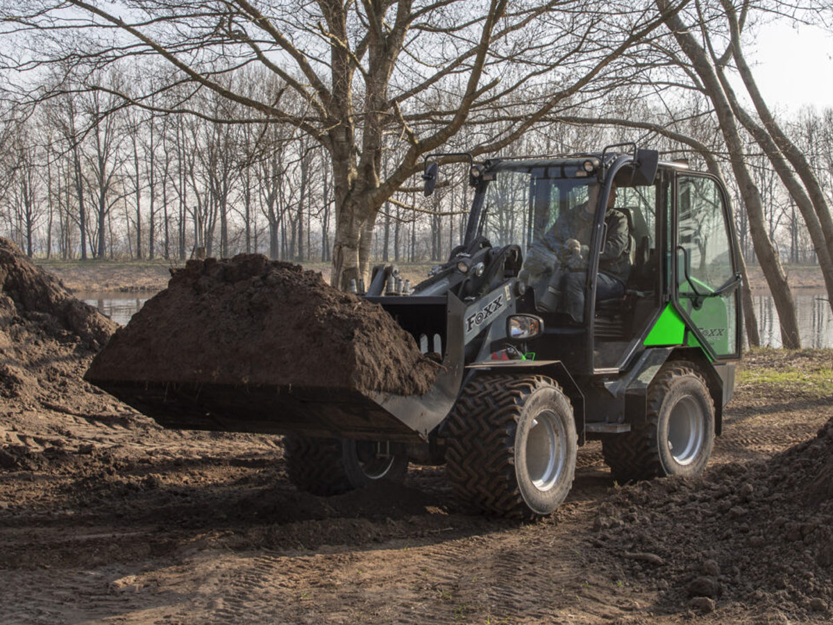 Foxx Loaders ST 355-TR Cab Compact Wheel Loader Telescopic Reach, 66 HP Engine