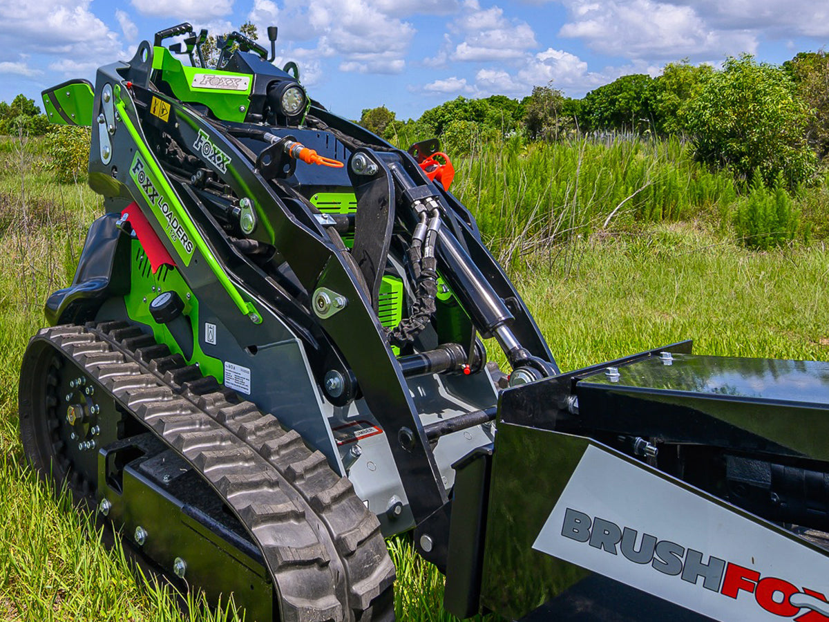 Foxx Loaders T125 Mini Track Loader, All-Steel Construction, 25 HP Engine