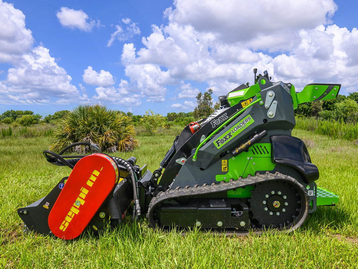 Foxx Loaders T125 Mini Track Loader, All-Steel Construction, 25 HP Engine
