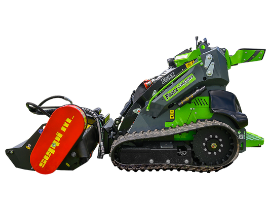 Foxx Loaders T125 Mini Track Loader, All-Steel Construction, 25 HP Engine