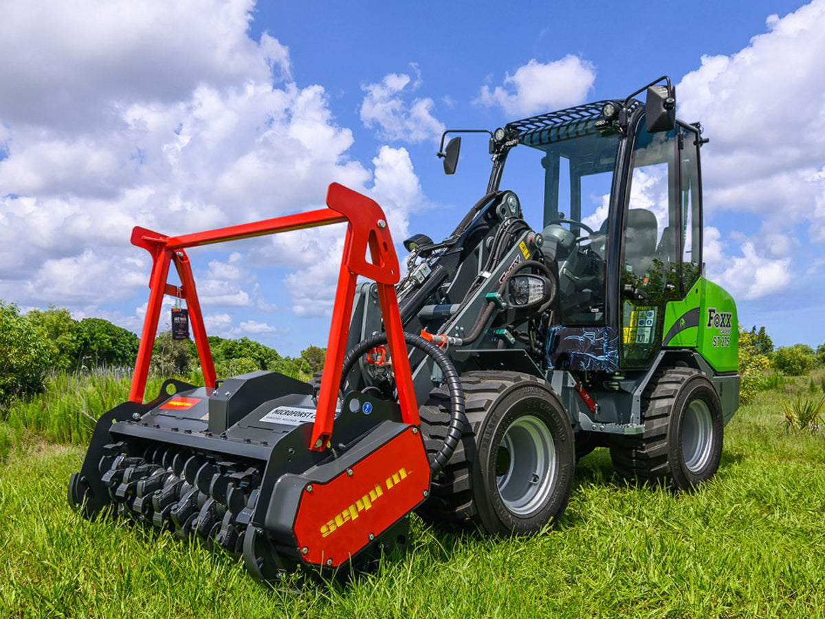 Foxx Loaders ST275-TR Cab Pro Attach Compact Wheel Loader Telescopic Reach, 50 HP Engine
