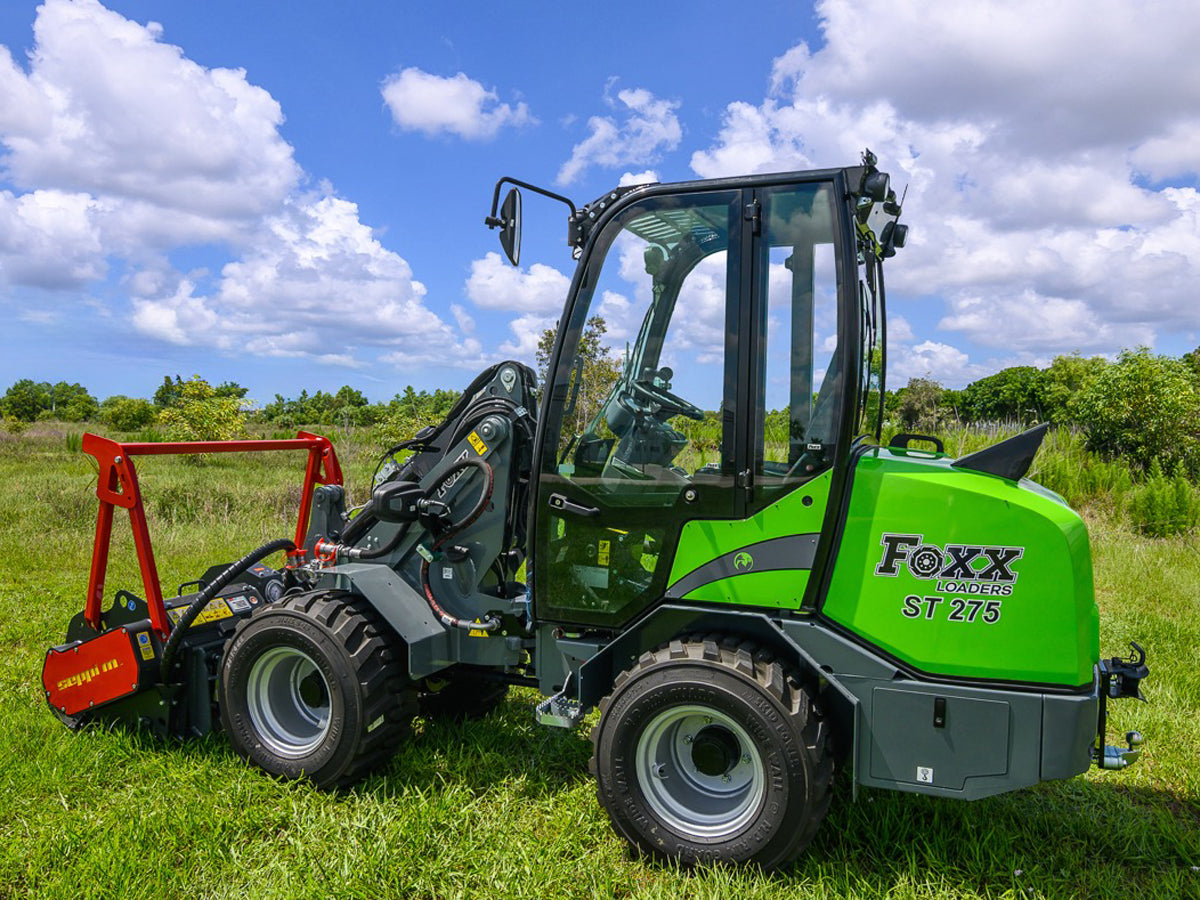 Foxx Loaders ST275-TR Cab Pro Attach Compact Wheel Loader Telescopic Reach, 50 HP Engine