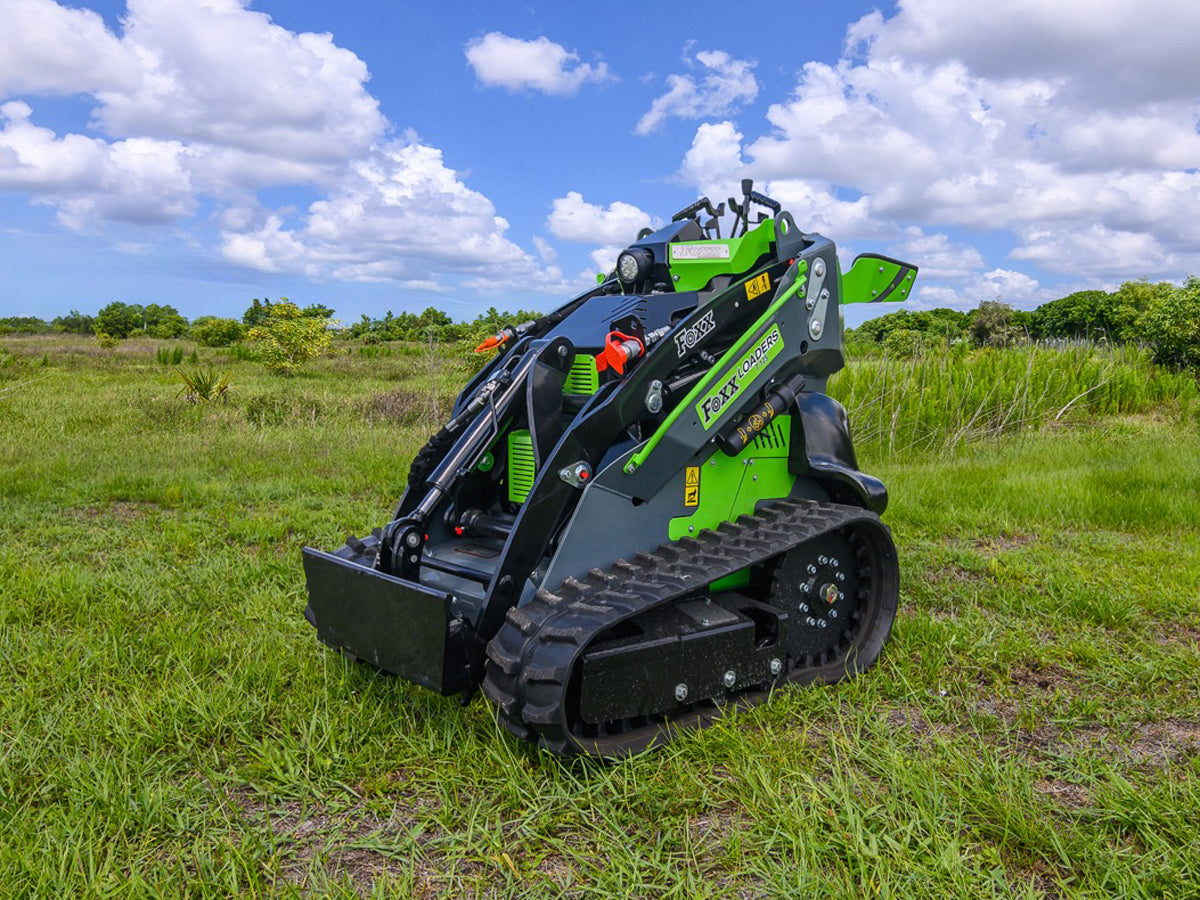 Foxx Loaders T125 Mini Track Loader, All-Steel Construction, 25 HP Engine
