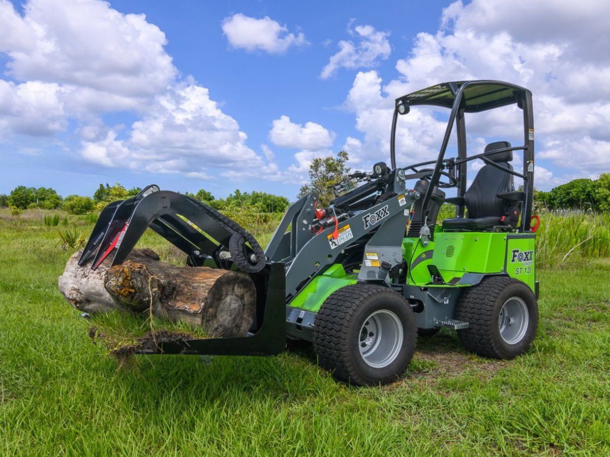 Foxx Loaders ST125-TR Compact Wheel Loader Telescopic Reach, All-Steel Construction, 25 HP Engine