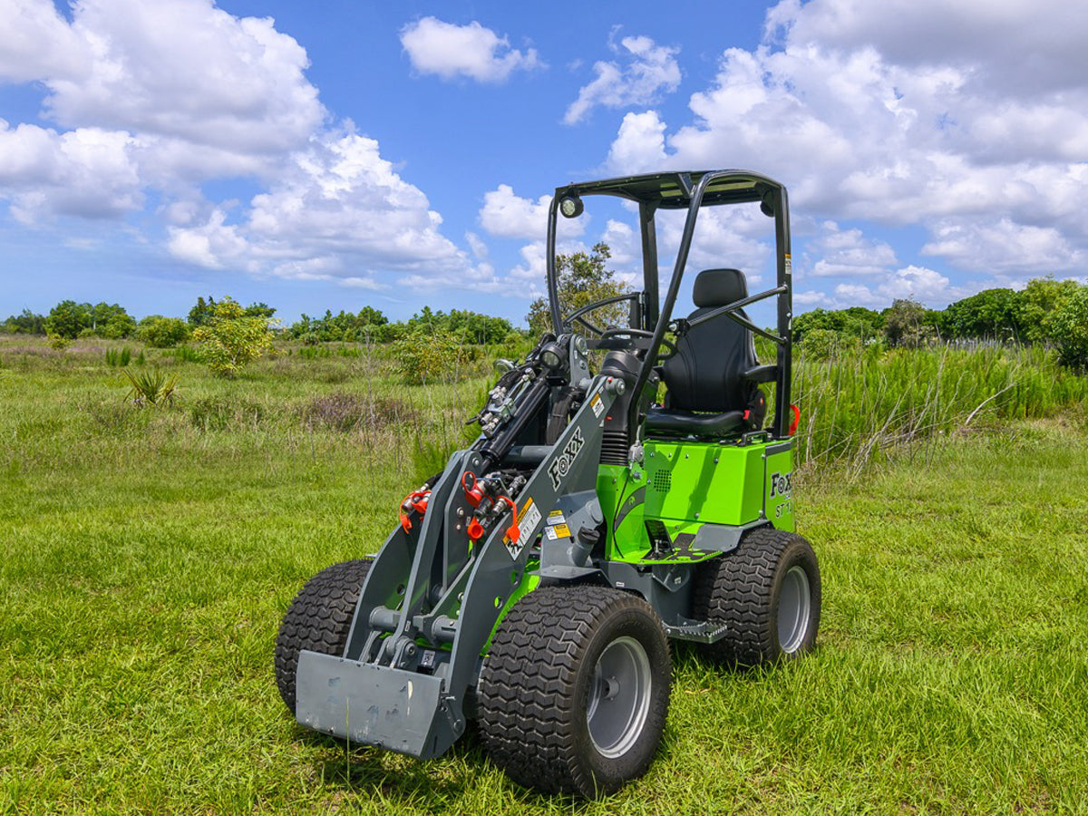 Foxx Loaders ST125-TR Compact Wheel Loader Telescopic Reach, All-Steel Construction, 25 HP Engine