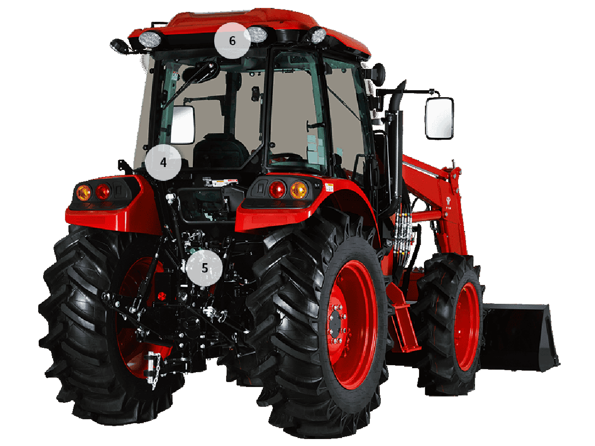 TYM T5068 Series 5 Compact Utility Tractor 68 HP Engine, 4270 lb Hitch Lift Capacity